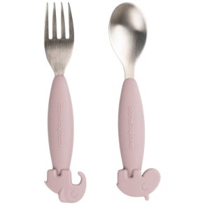 Done by Deer Deer Friends Easy-grip Ske- og Gaffelst, Pudder