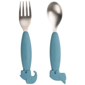 Done by Deer Deer Friends Easy-grip Ske- og Gaffelst, Bl