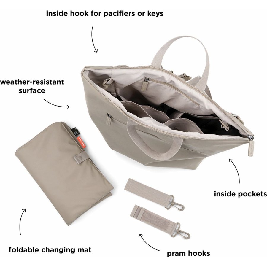 Done by Deer Wickelrucksack 45x40 cm, Sand