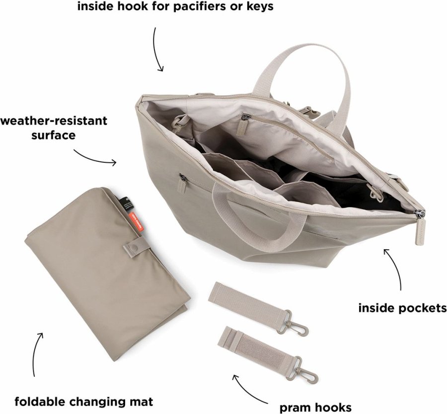 Done by Deer Wickelrucksack 45x40 cm, Sand