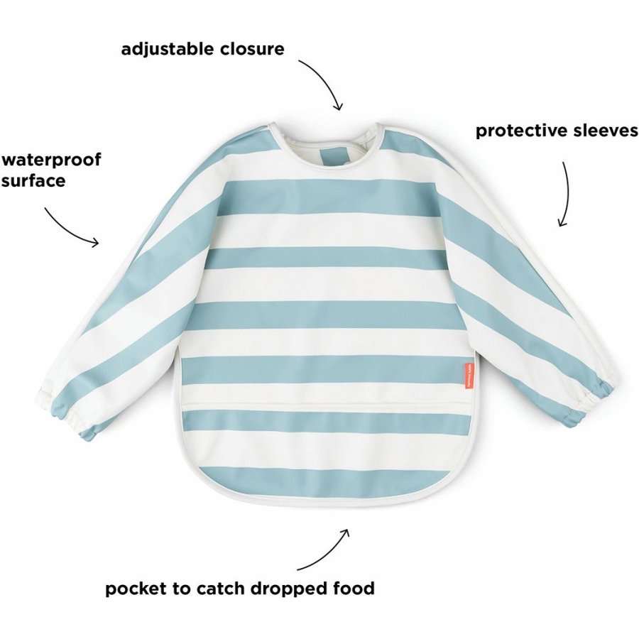 Done by Deer Stripes Langarm Ltzchen mit Tasche, Blau