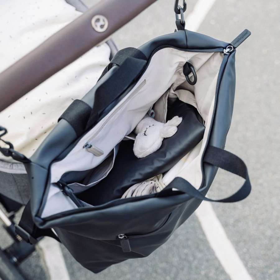 Done by Deer Wickelrucksack 45x40 cm, Schwarz