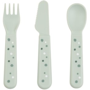 Done by Deer Happy Dots Bestikst 3 Dele, Grn