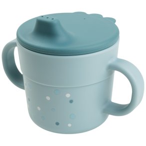 Done by Deer Happy Dots Schnabeltasse 215 ml, Blau