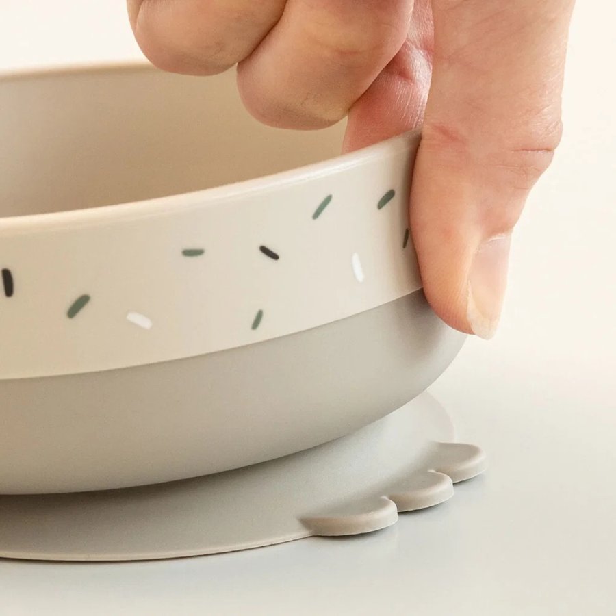 Done by Deer Lalee Foodie Essgeschirr mit Saugnapf 3-teilig, Sand