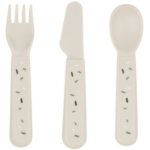 Done by Deer Confetti Bestikst 3 Dele, Sand