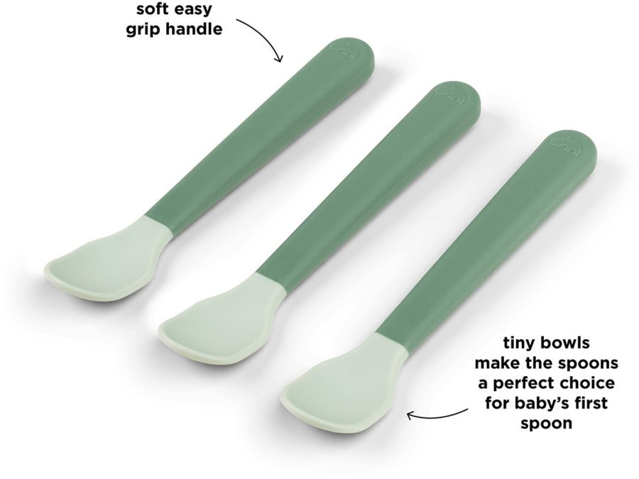 Done by Deer Easy-grip Babyske 3 stk, Grn