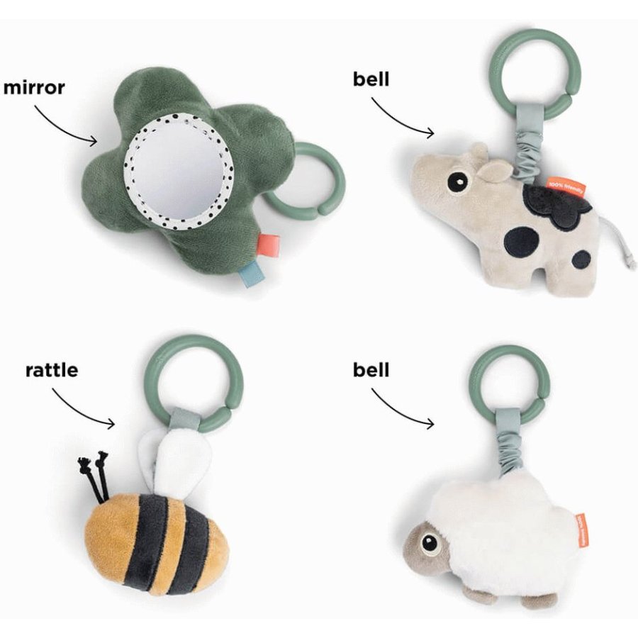 Done by Deer Tiny Farm Aktivittsspielteppich  90 cm, Grn