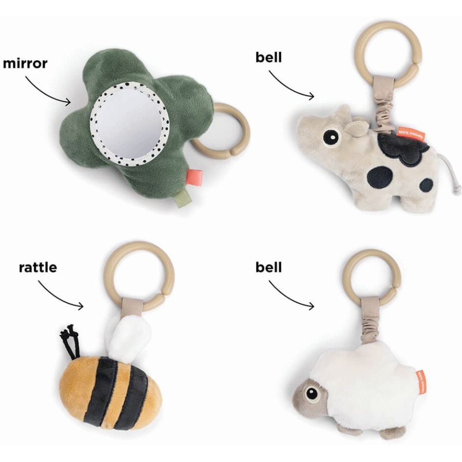 Done by Deer Tiny Farm Aktivittsspielteppich  90 cm, Pulver