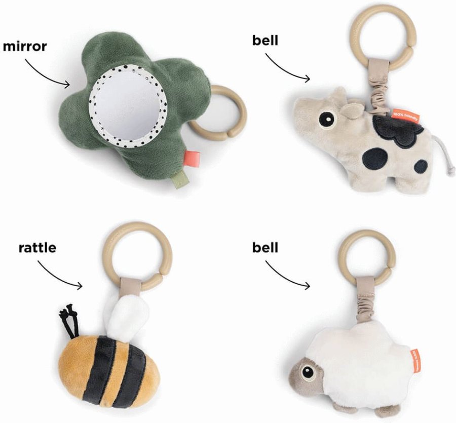 Done by Deer Tiny Farm Aktivittsspielteppich  90 cm, Pulver