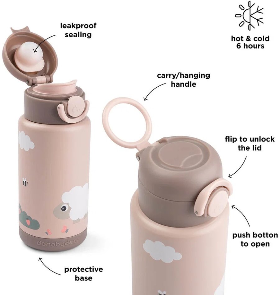Done by Deer Tiny Farm Thermoflasche 340 ml, Pulver