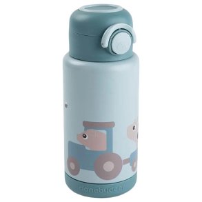 Done by Deer Tiny Farm Thermoflasche 340 ml, Blau