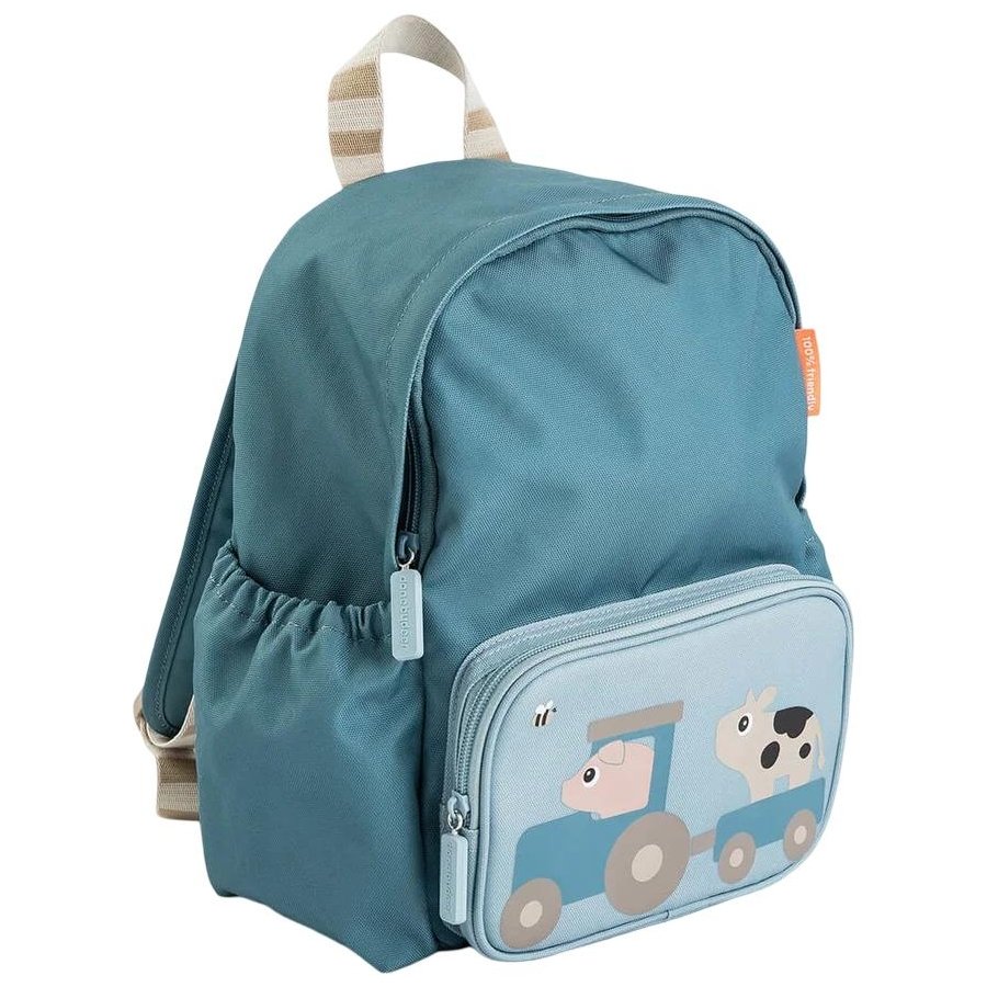 Done by Deer Tiny Farm Kinderrucksack 32x27 cm, Blau