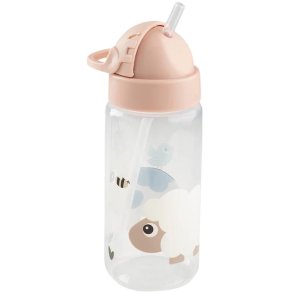 Done by Deer Tiny Farm Trinkflasche mit Strohhalm 350 ml, Pulver