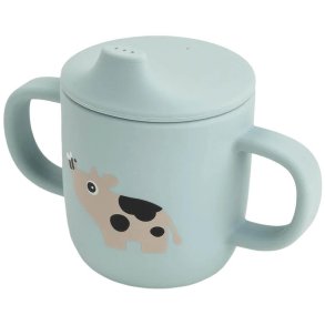 Done by Deer Tiny Farm Schnabeltasse 120 ml, Blau