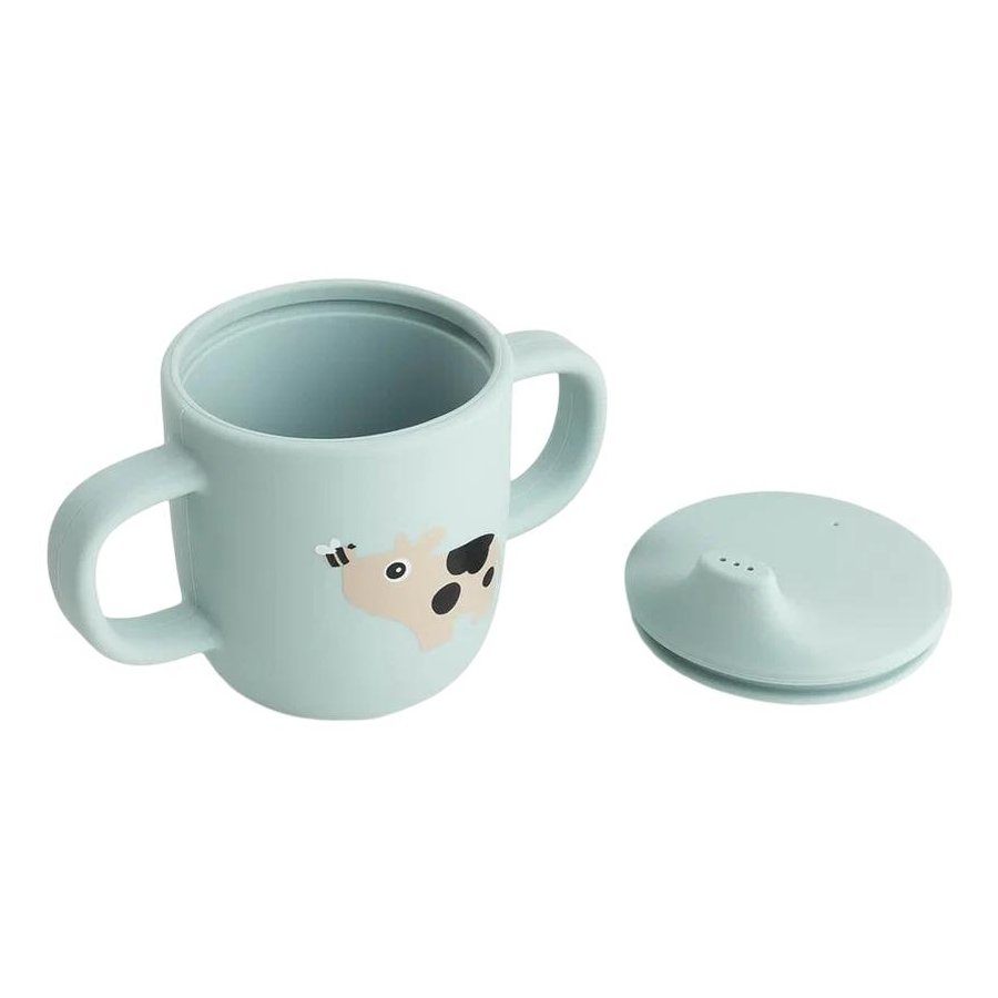 Done by Deer Tiny Farm Schnabeltasse 120 ml, Blau