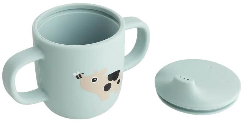 Done by Deer Tiny Farm Schnabeltasse 120 ml, Blau