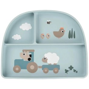 Done by Deer Tiny Farm Stick&Stay Tallerken 20x16 cm, Bl�