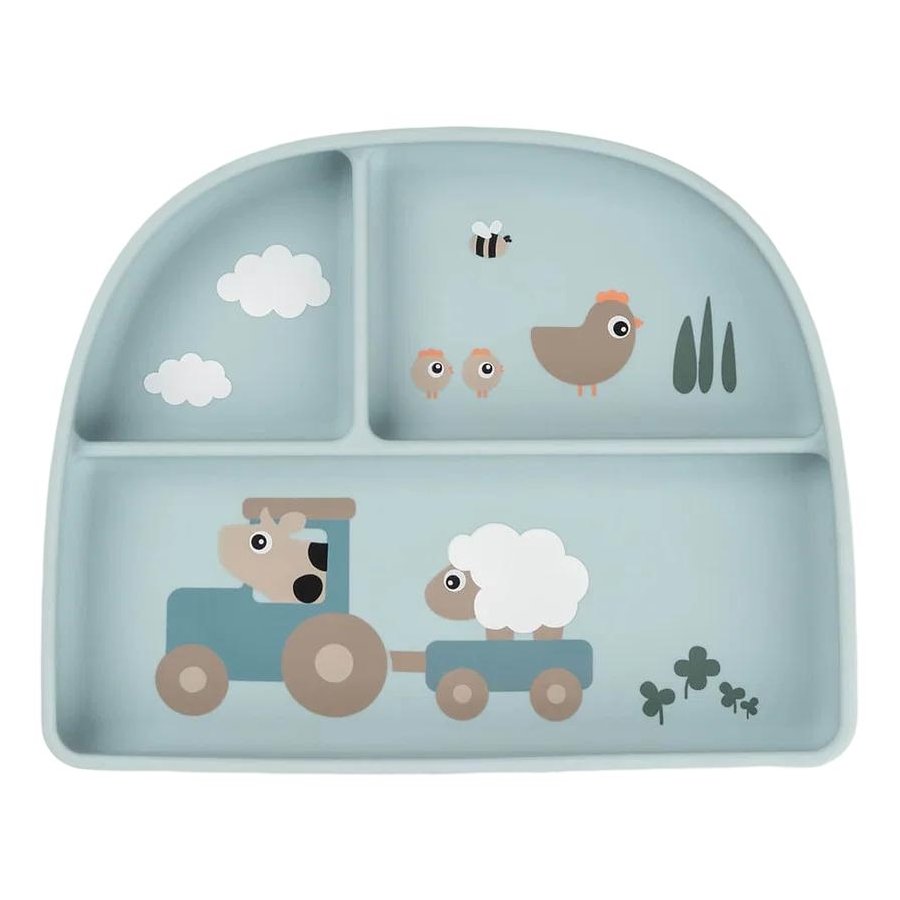 Done by Deer Tiny Farm Stick&Stay Tallerken 20x16 cm, Bl�