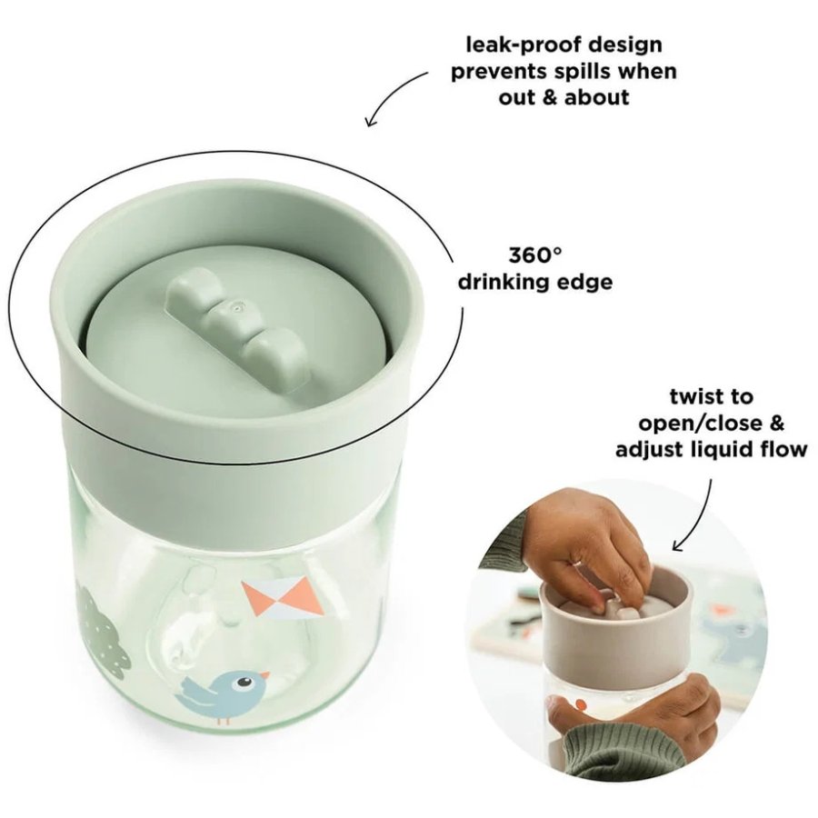 Done by Deer Playground Becher 260 ml, Gr&uuml;n