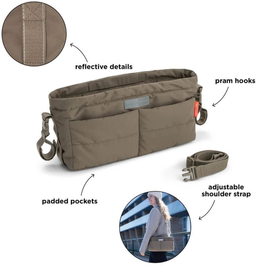 Done by Deer Pusletaske 33x17 cm, Taupe