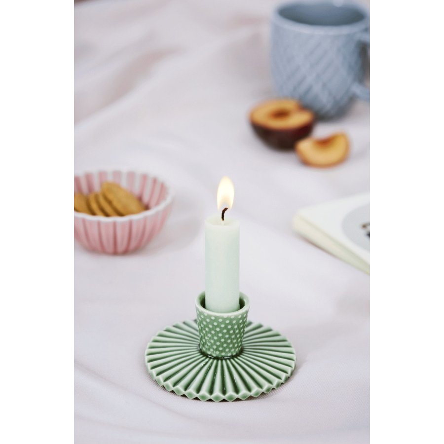 Dottir Nordic Design Pipanella Fan Dot Lysestage H4,6 cm, Spruce