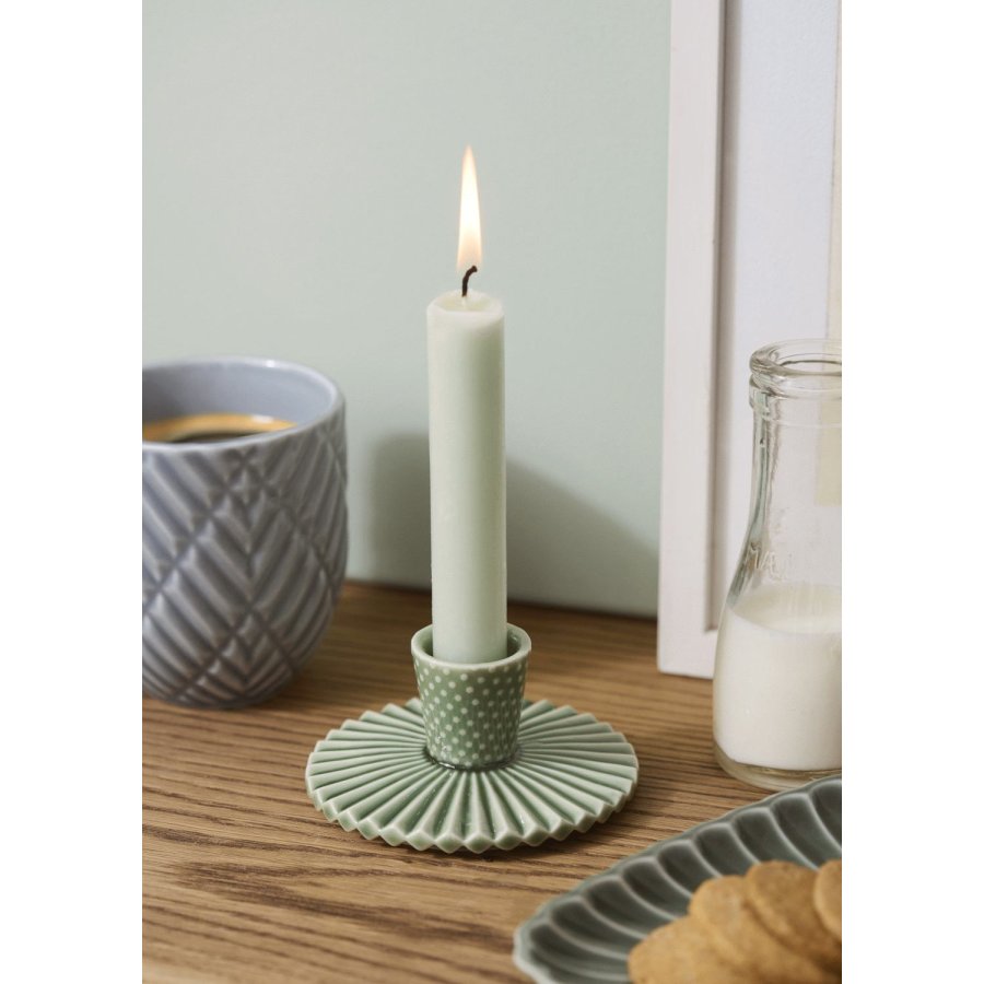 Dottir Nordic Design Pipanella Fan Dot Lysestage H4,6 cm, Spruce