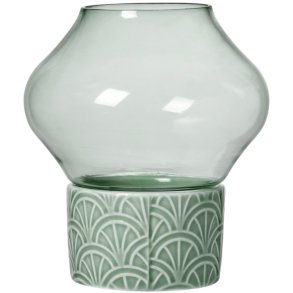 Dottir Nordic Design Pipanella Sunburst Hurricane Fyrfadsstage H10 cm, Peacock 