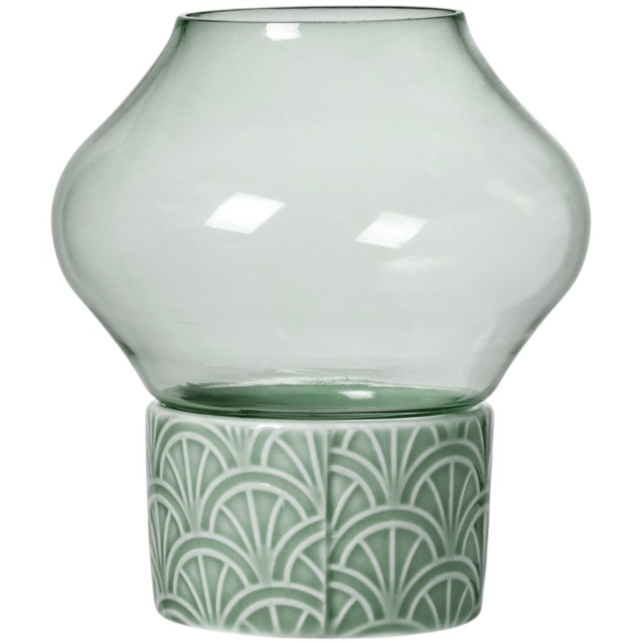 Dottir Nordic Design Pipanella Sunburst Hurricane Peacock Teelichthalter H10 cm, Blau/Grau