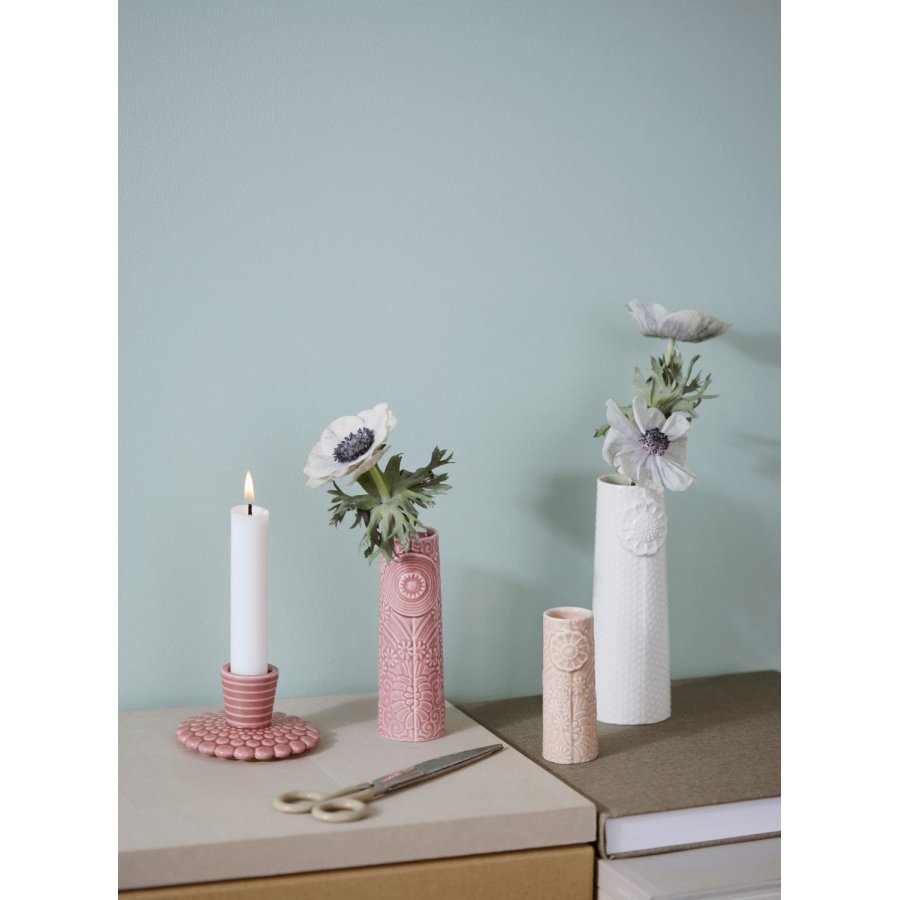 Dottir Nordic Design Pipanella Flock Vasen 3er Set, Pink Bouquet