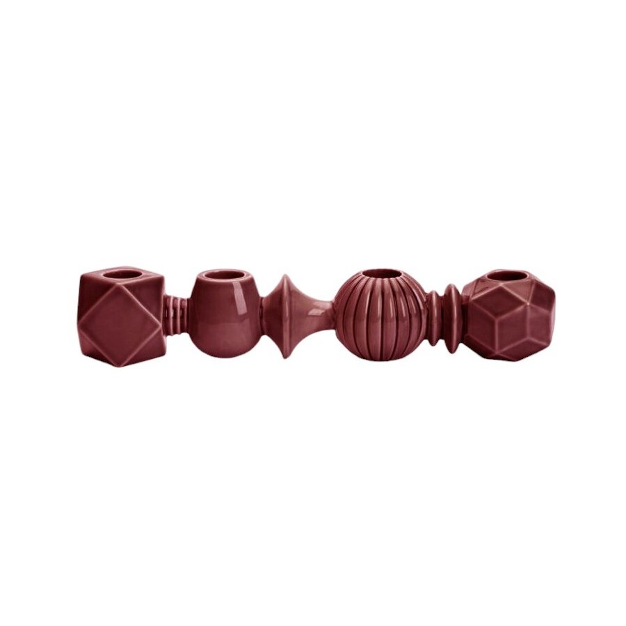 Dottir Nordic Design Samsurium Kerzenstnder H5,5 cm, Merlot