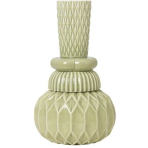 Dottir Nordic Design Samsurium Honkadonka-Vase H26,5 cm, Wasabi