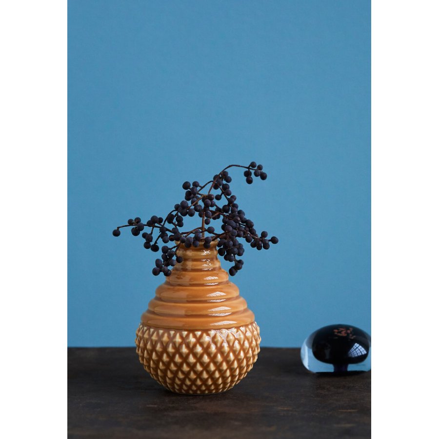 Dottir Nordic Design Samsurium Tumbletop Vase H11,5 cm, Caramel