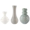 Dottir Nordic Design Samsurium Minibell Vase 3er Set, Blau