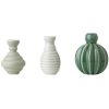 Dottir Nordic Design Samsurium Minibell Vase 3er Set, Grn