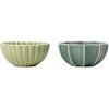 Dottir Nordic Design Samsurium Schalen 2er Set 8,6 cm, Wasabi/Spruce