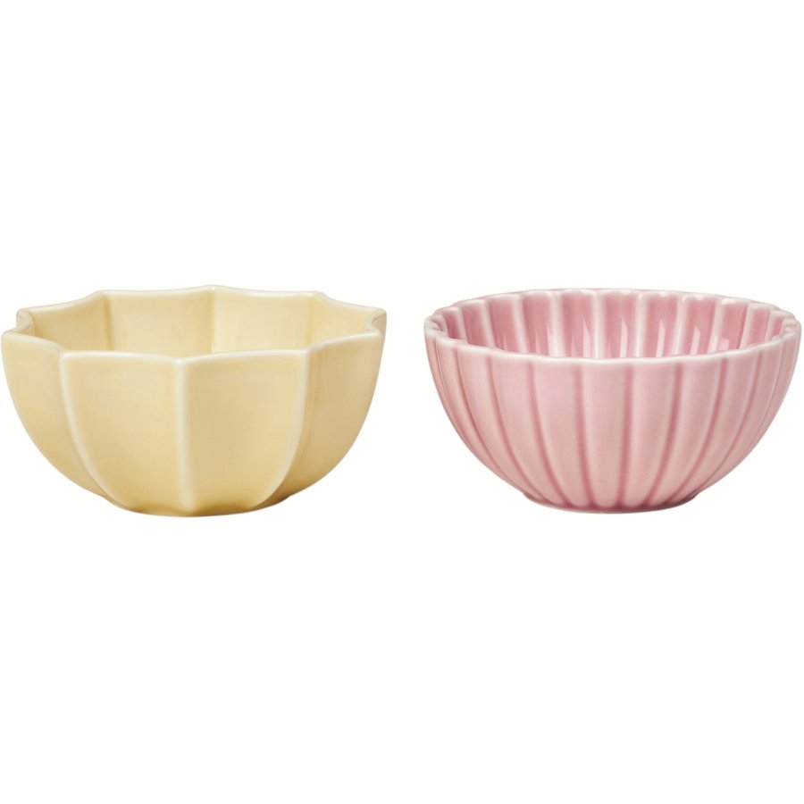 Dottir Nordic Design Samsurium Schalen 2er Set �8,6 cm, Mimosa/Blush