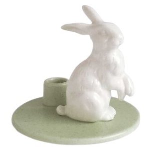 Dottir Nordic Design Sweet Stories Hare Lysestage H8 cm, Sage