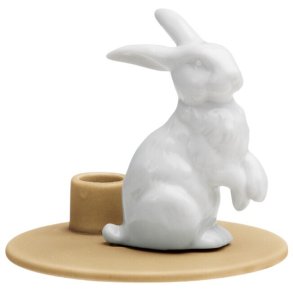 Dottir Nordic Design Sweet Stories Hare Lysestage H8 cm, Mustard