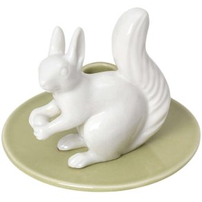 Dottir Nordic Design Sweet Stories Eichhrnchen Kerzenhalter H6,7 cm, Eichhrnchen