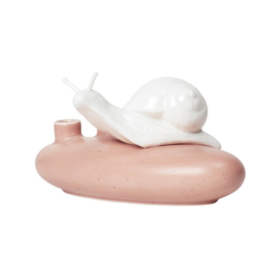 Dottir Nordic Design Sweet Stories Snail Vase H5,5 cm, Rosa