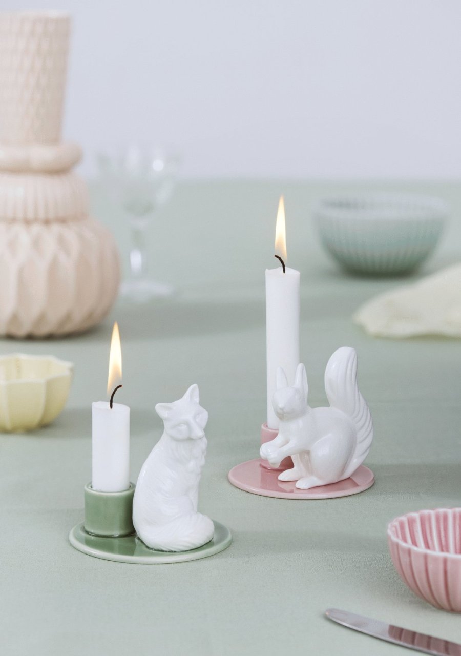 Dottir Nordic Design Sweet Stories Lysestage Egern H8,5 cm, Blush