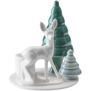 Dottir Nordic Design Winter Stories Lysestage H11 cm, Bambi