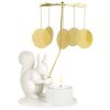 Dottir Nordic Design Winter Stories Teelichthalter 18 cm, Squirrel with Angel Chime