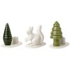 Dottir Nordic Design Winter Stories Flock Kerzenstnder 3er Set, Squirrel