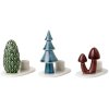 Dottir Nordic Design Winter Stories Flock Kerzenstnder 3er Set, Mushroom