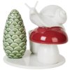 Dottir Nordic Design Winter Stories Snail & Mushroom Kerzenstnder H8.8 cm