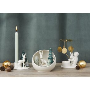 Dottir Nordic Design Winter Stories Hare Votive Ball Lysestage Ø14 cm