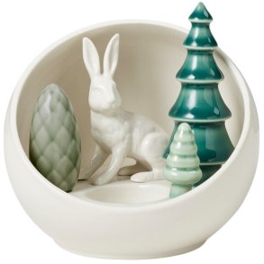 Dottir Nordic Design Winter Stories Hare Votive Ball Lysestage Ø14 cm