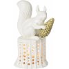 Dottir Nordic Design Winter Stories Eichhrnchen auf Baumstumpf Teelichthalter H15,8 cm